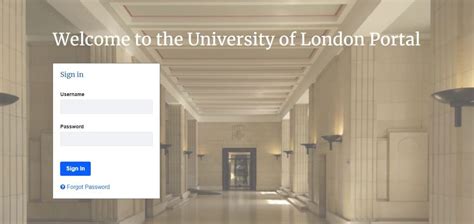 london external student portal.